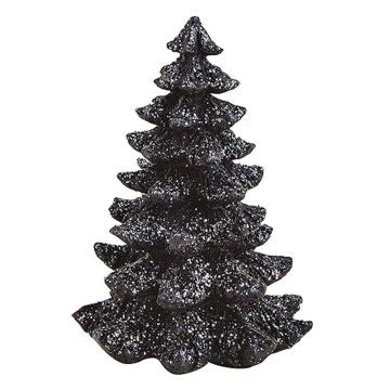 Zwarte Dennenboom 12 cm - Polystone - Wurm