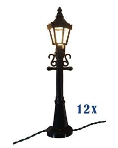 Dickensville - Straatlantaarns - Set van 12